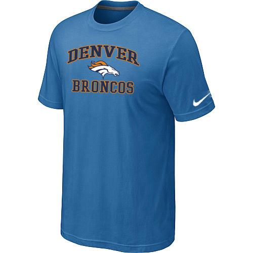 Nike NFL Denver Broncos Heart & Soul NFL T-Shirt Indigo Blue